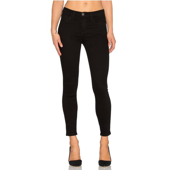 Current Elliott The High Waist Stiletto Skinny Jeans in Jet Black 32 $184 - Picture 1 of 10